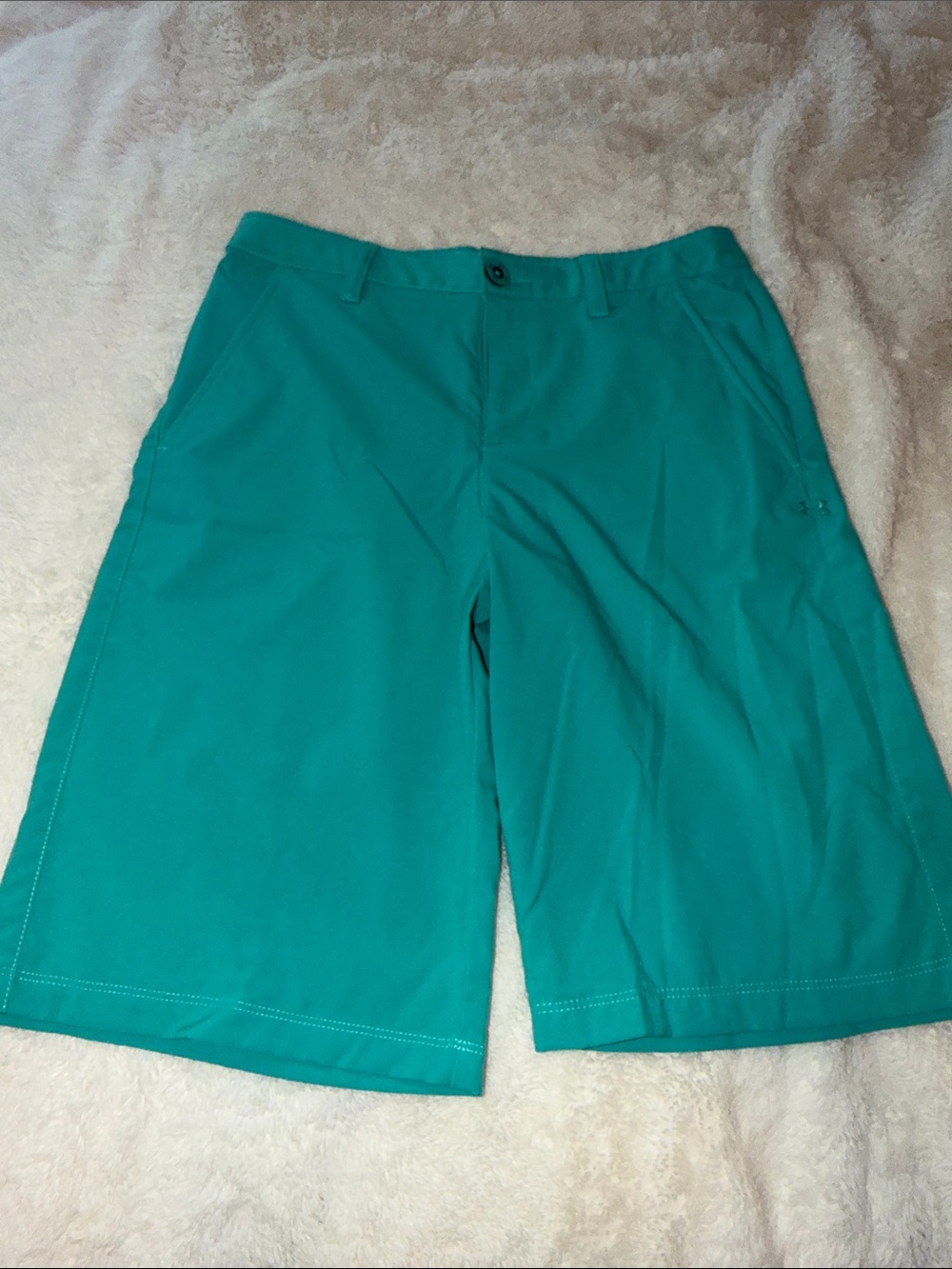 Under Armour YLG Teal Golf Performance Shorts